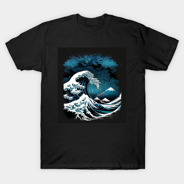 KANAGAWA WAVES T-Shirt by AMOS_STUDIO